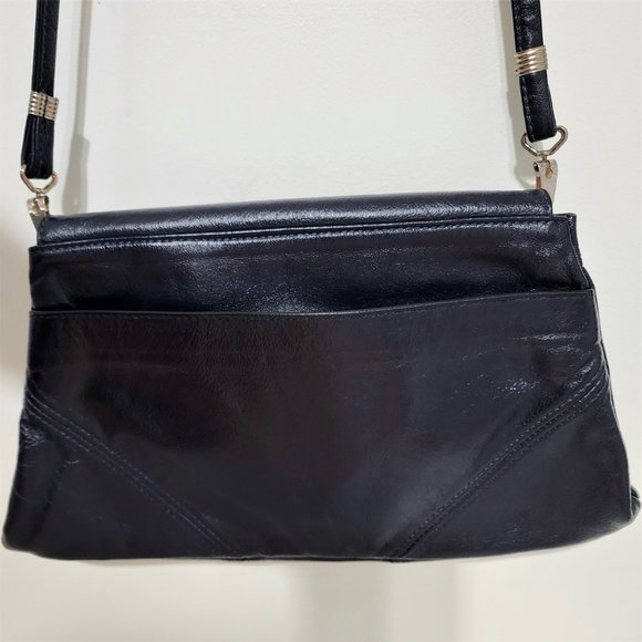 Authentic Vintage Brixton Canada Made Buttery Soft Black Leather Cowhide Purse - Picture 8 of 10